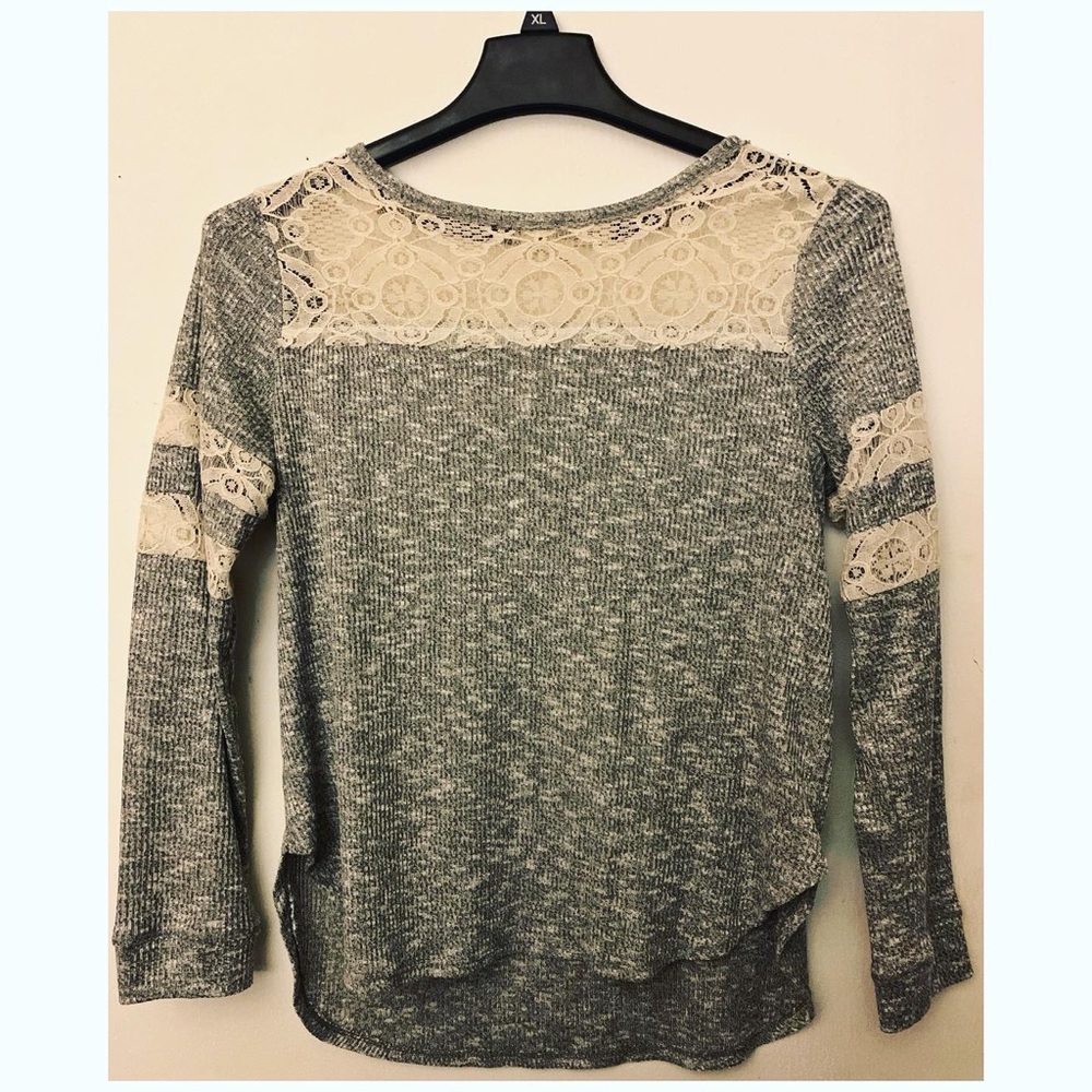 Gray Lace Shirt
